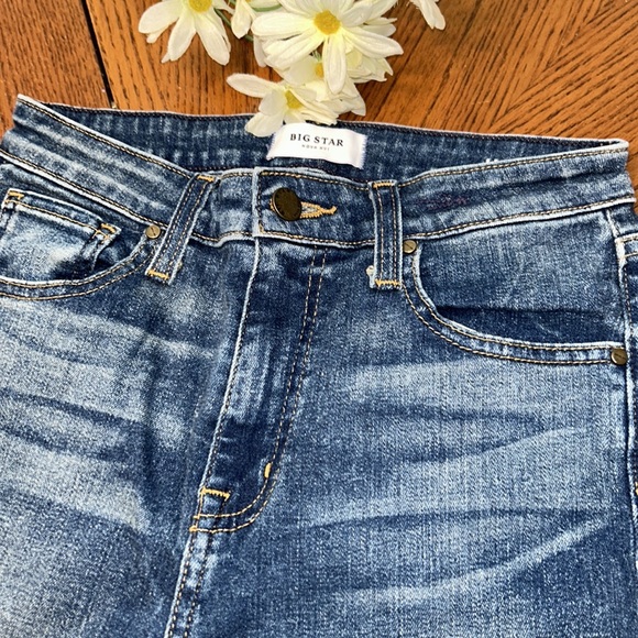 BIG⭐️STAR Nova XVI SKINNY JEANS High Rise CAPELLA Blue💙Size 27🌻 - Picture 1 of 16